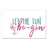Chop Chop Let The Fun Be-Gin 1 Pack Snarky Flexible Kitchen/ Bar Mat 11.5 Inch By 7.5 Inch Made In The USA